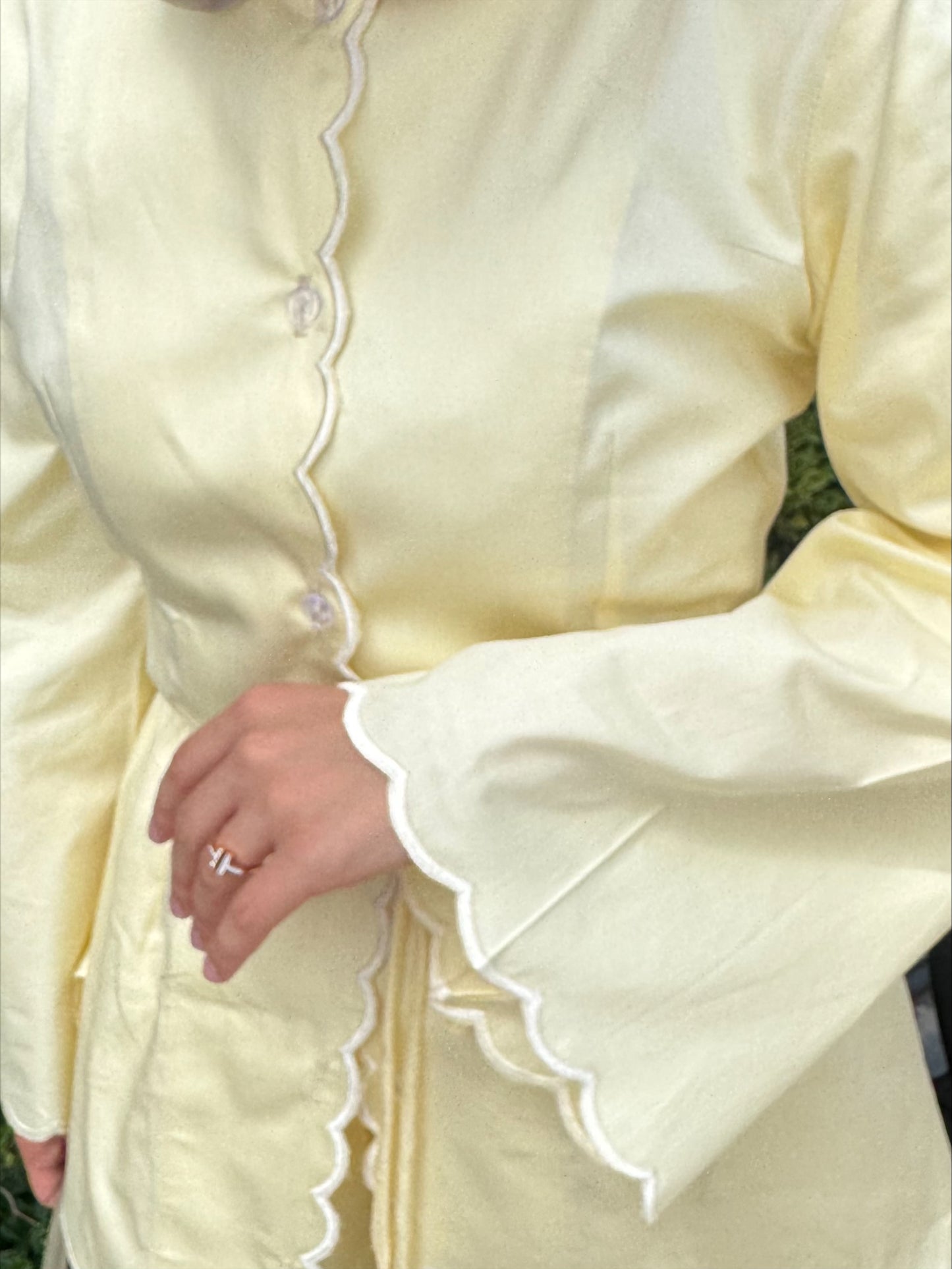 Scalloped Edge Blouse
