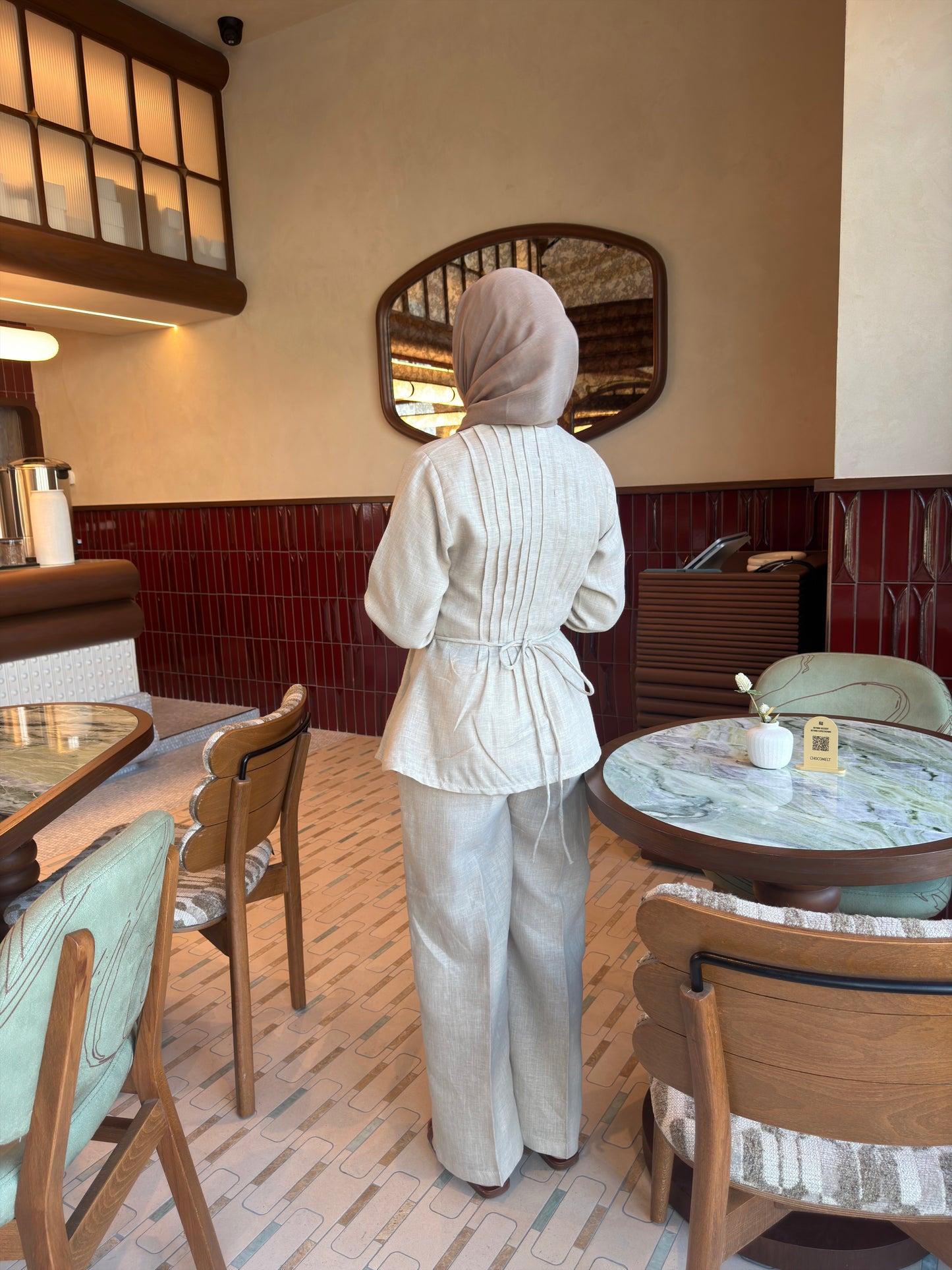 Pleated Linen set