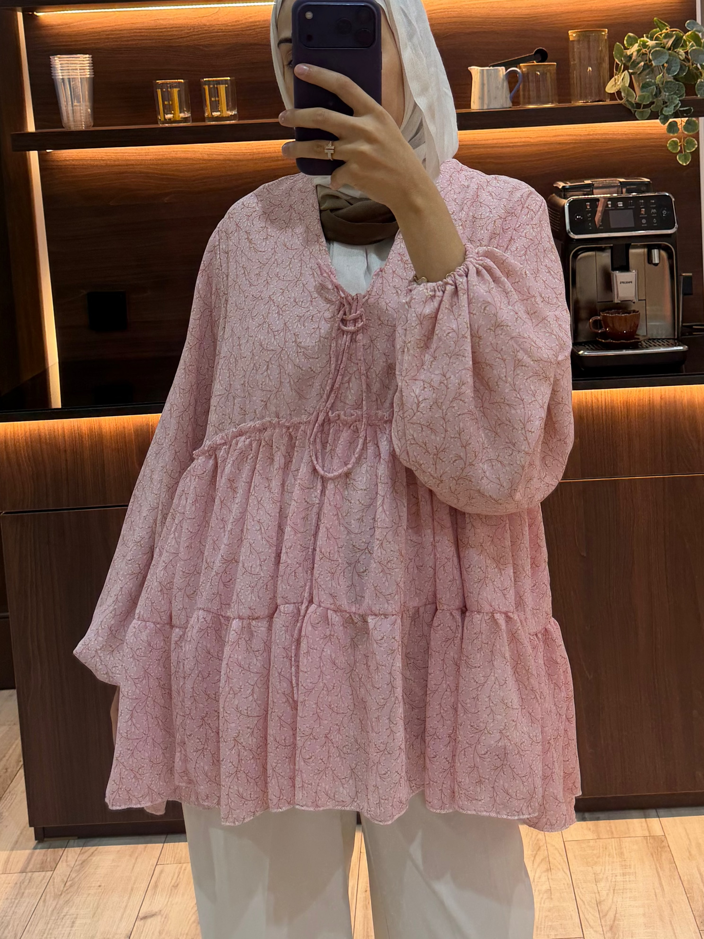 Tiered Chiffon top