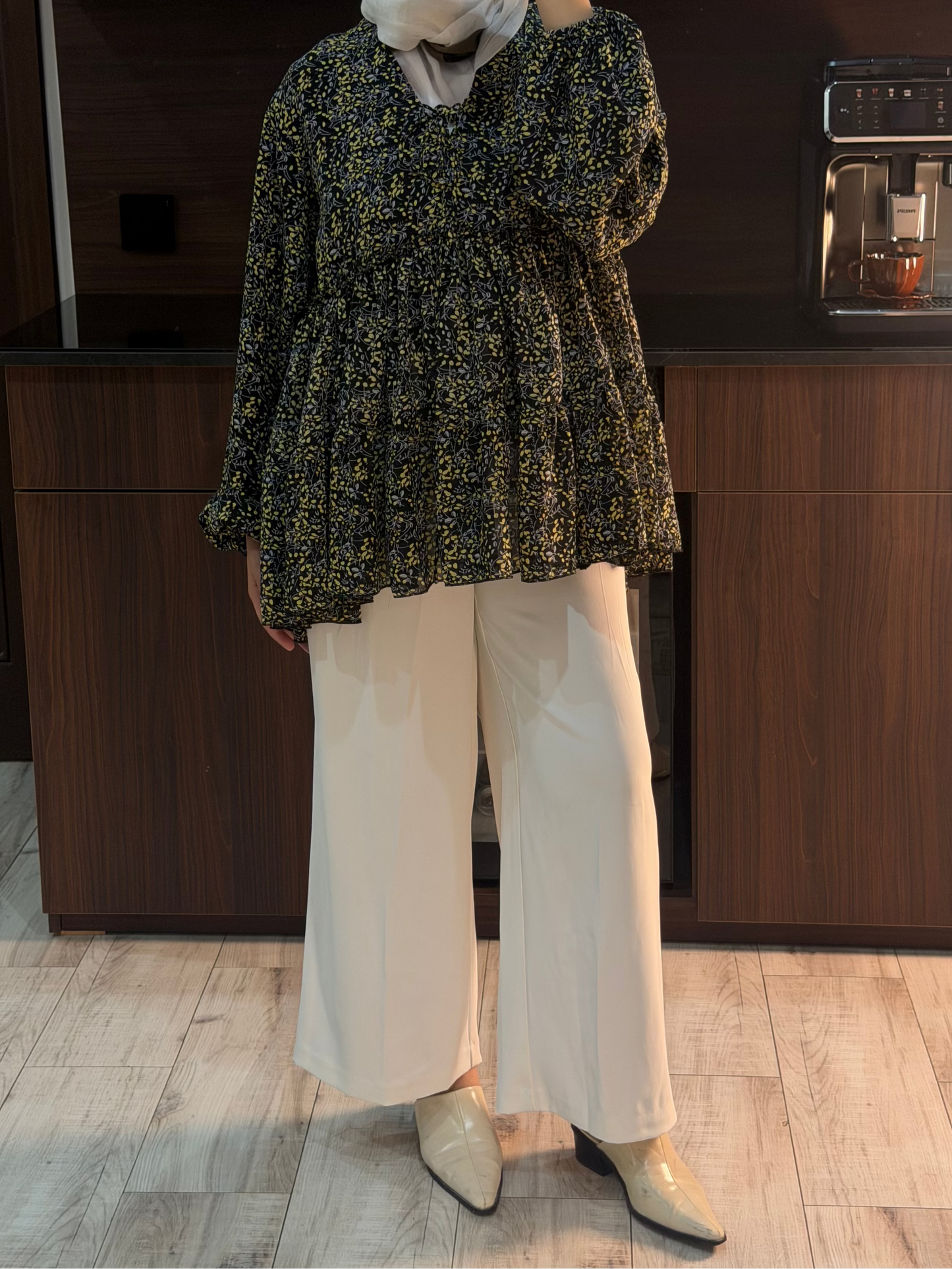 Tiered Chiffon top