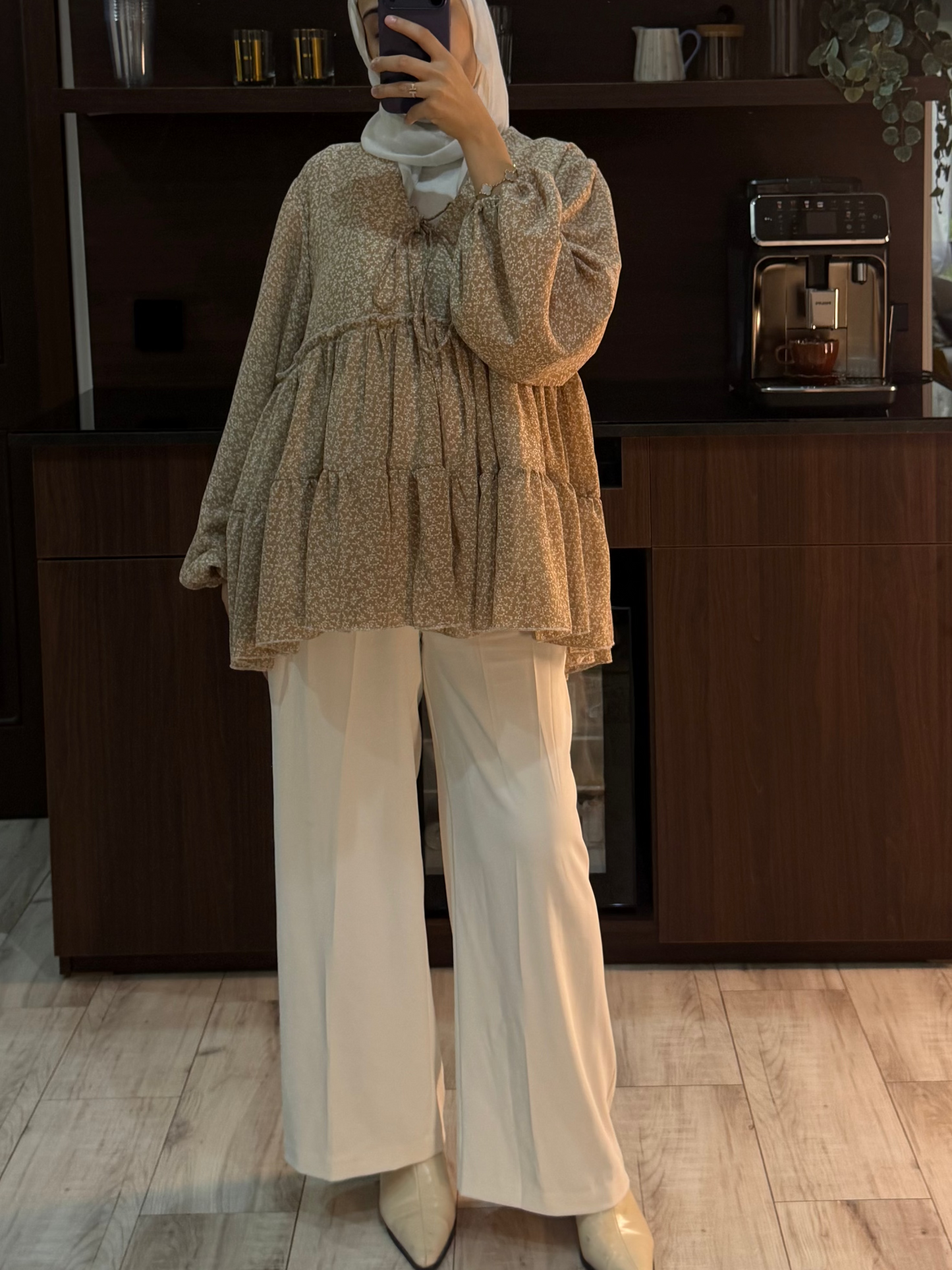 Tiered Chiffon top