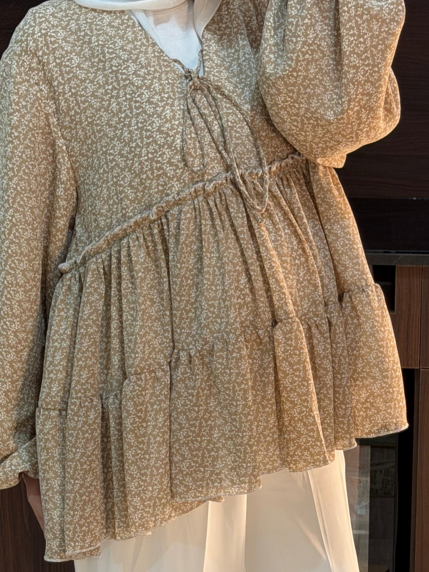 Tiered Chiffon top