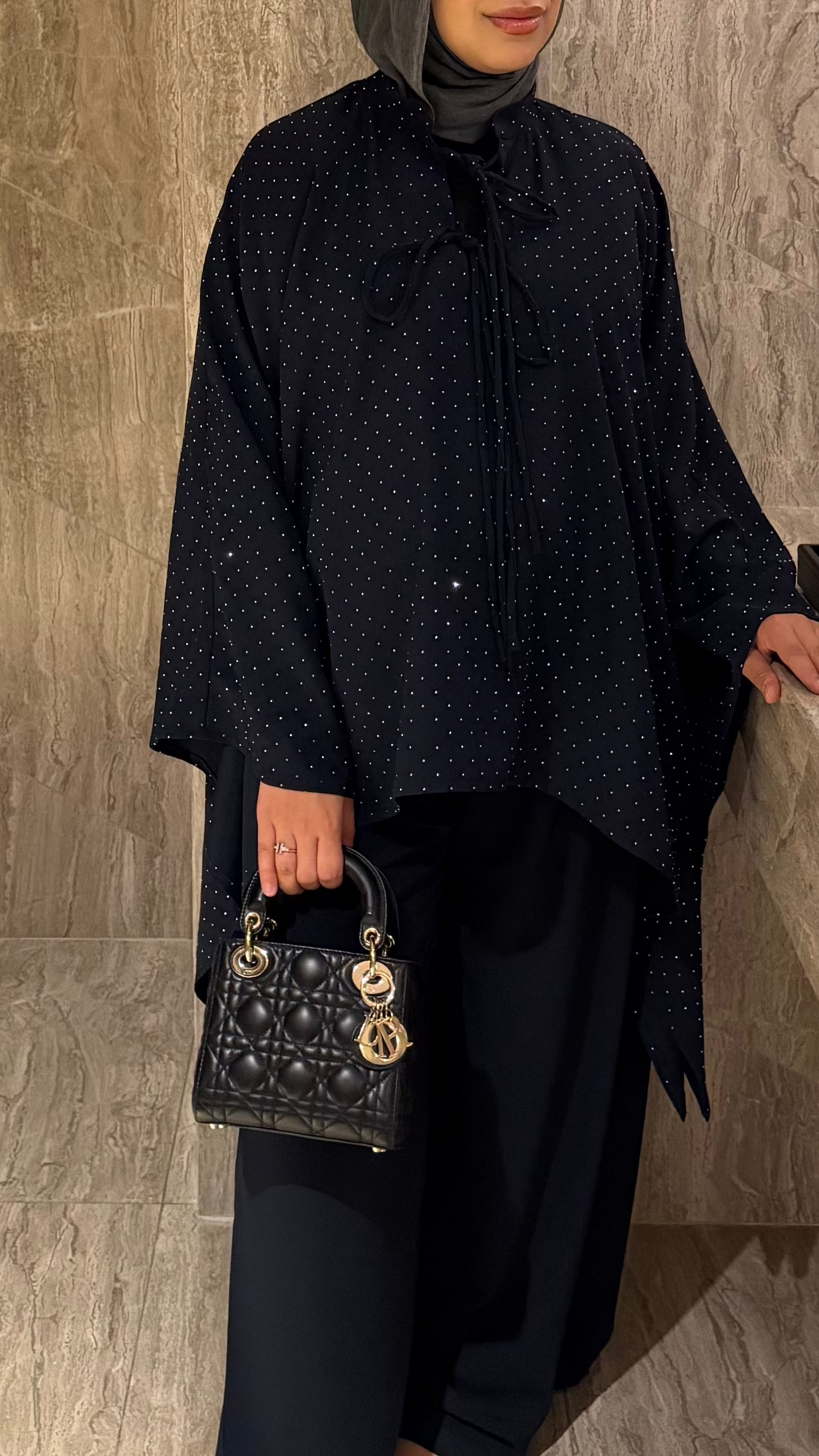 Rhinestone Cape top set