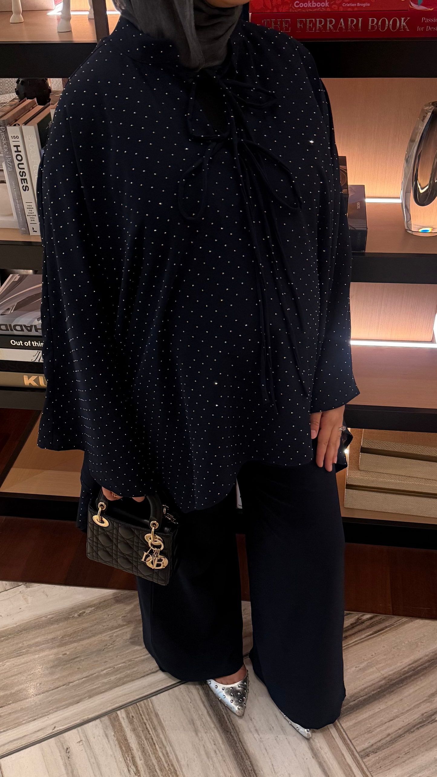 Rhinestone Cape top set