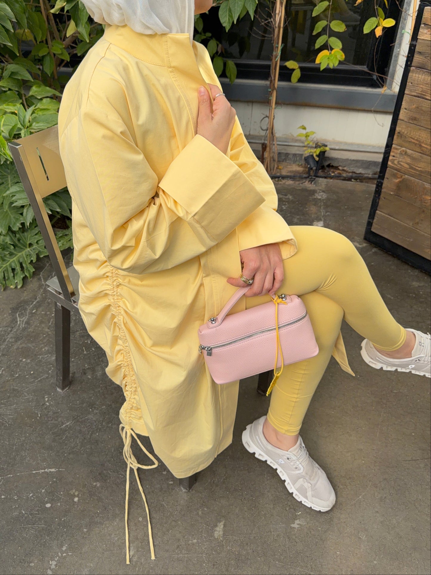 Sinched waist cover-up