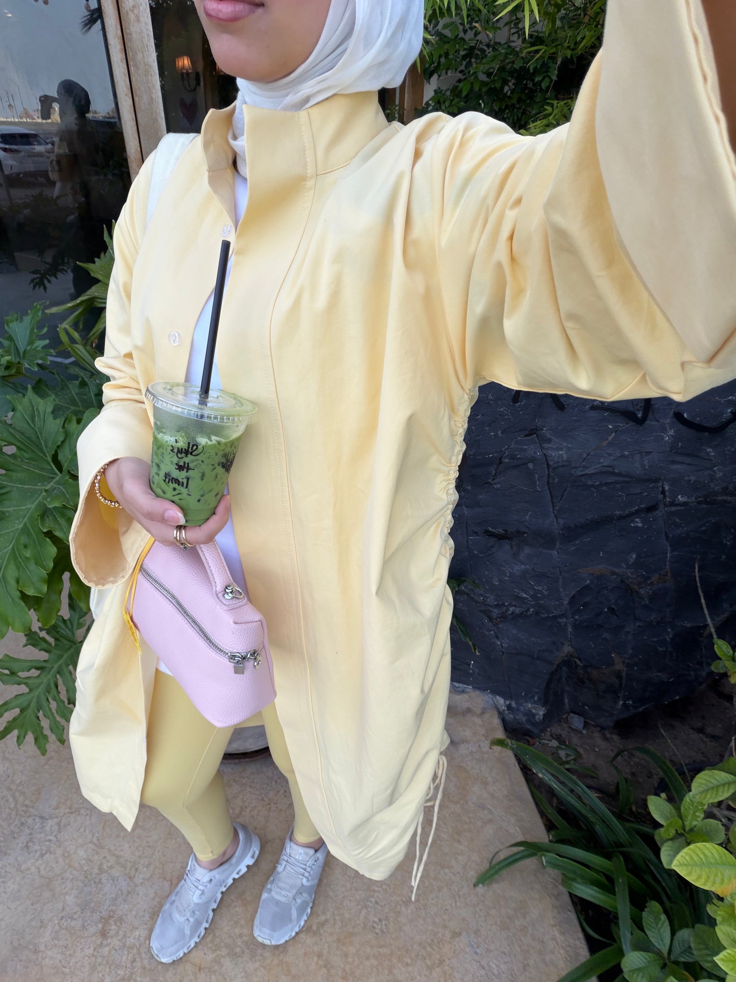 Sinched waist cover-up