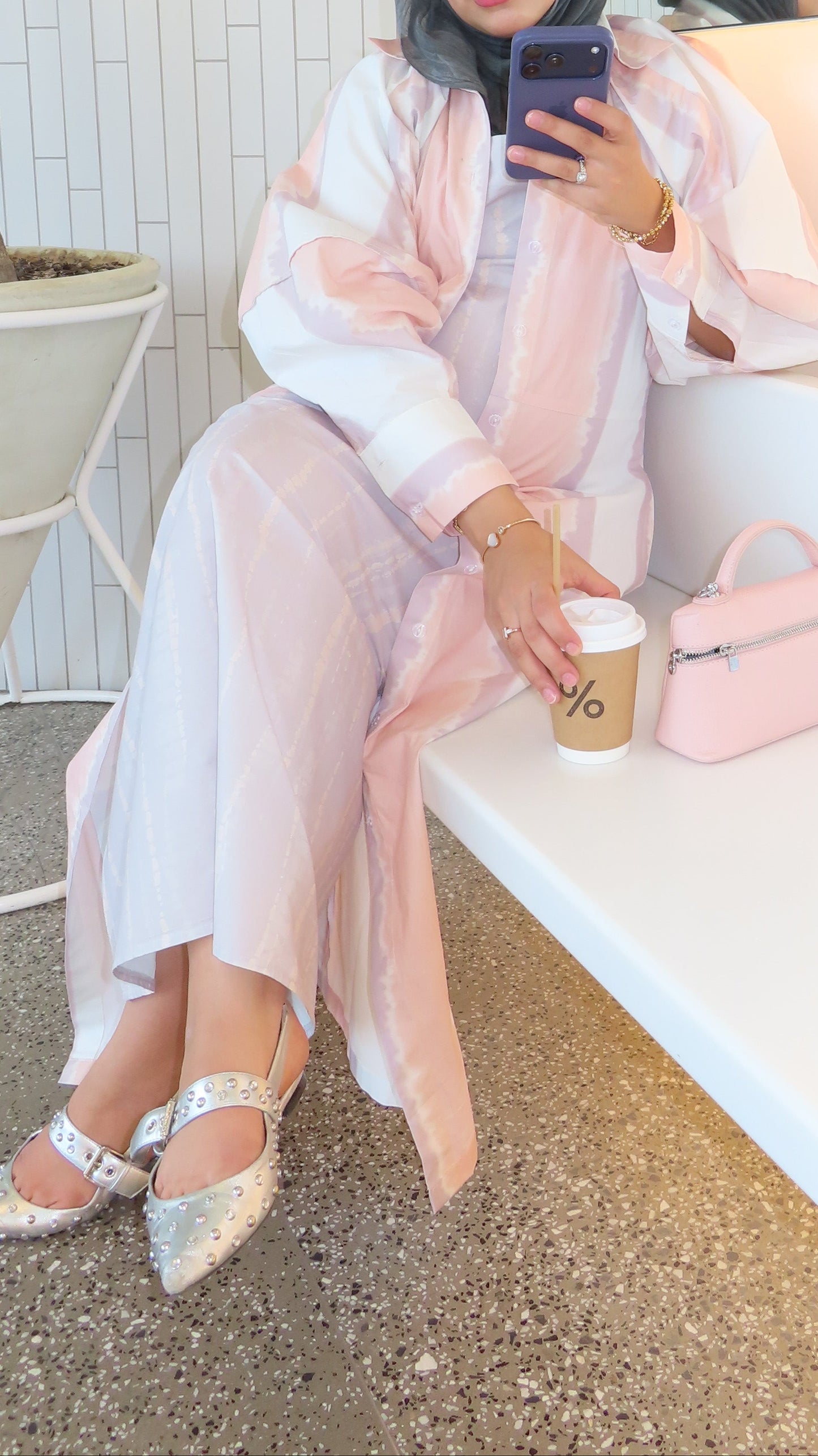 Cotton Candy button down set