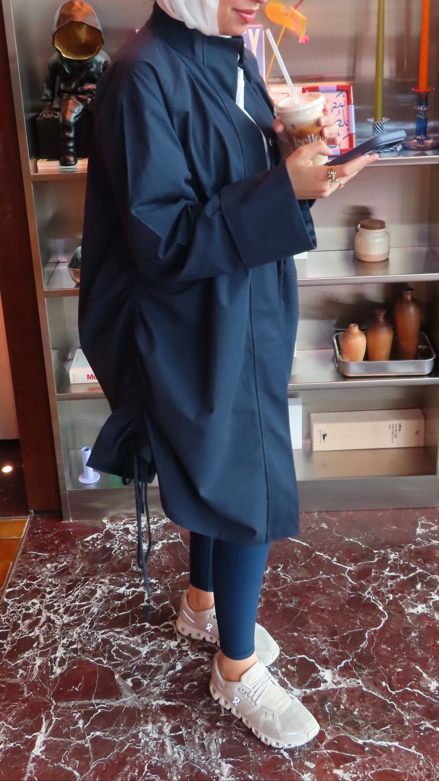 Sinched waist cover-up