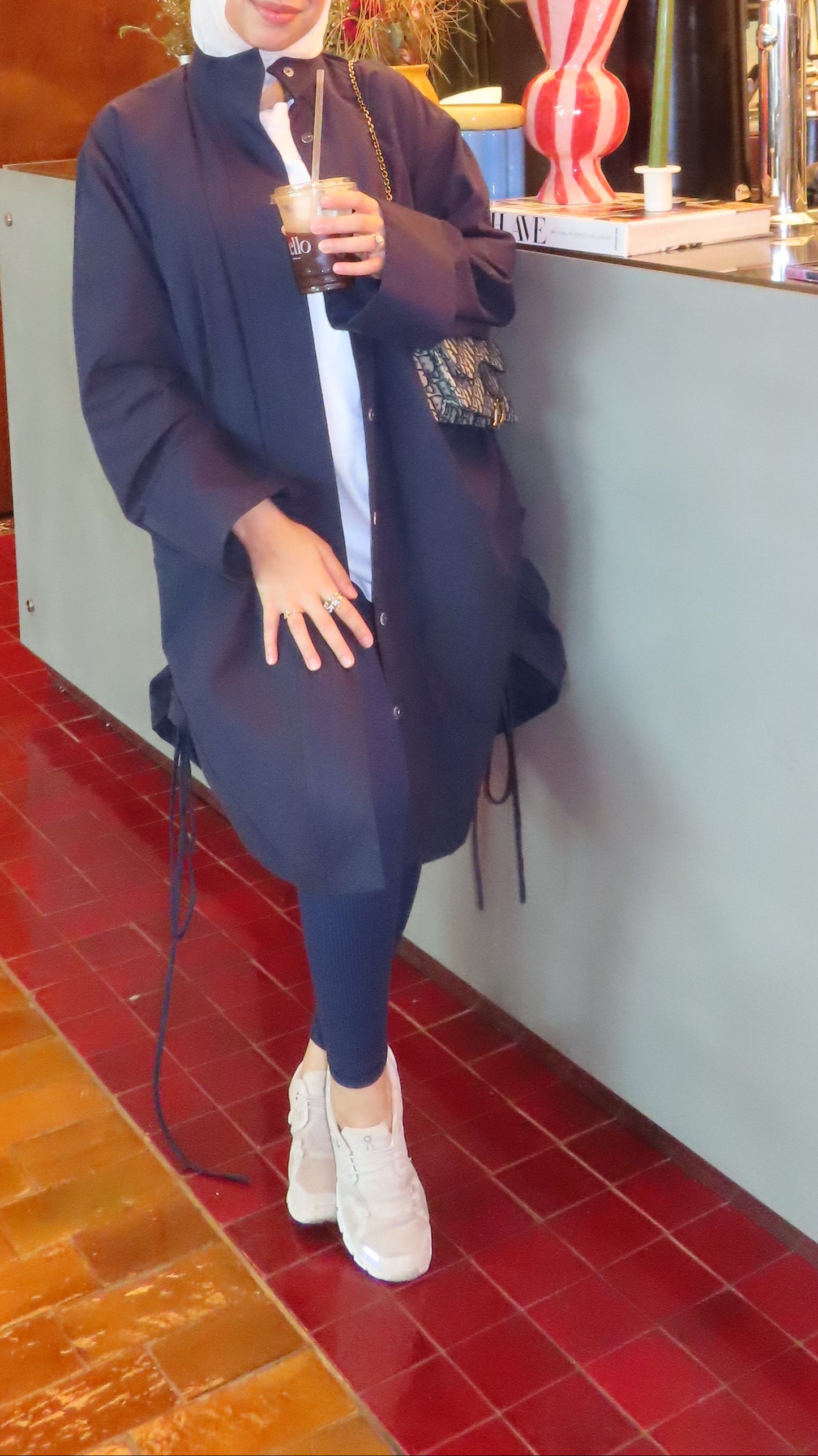 Sinched waist cover-up