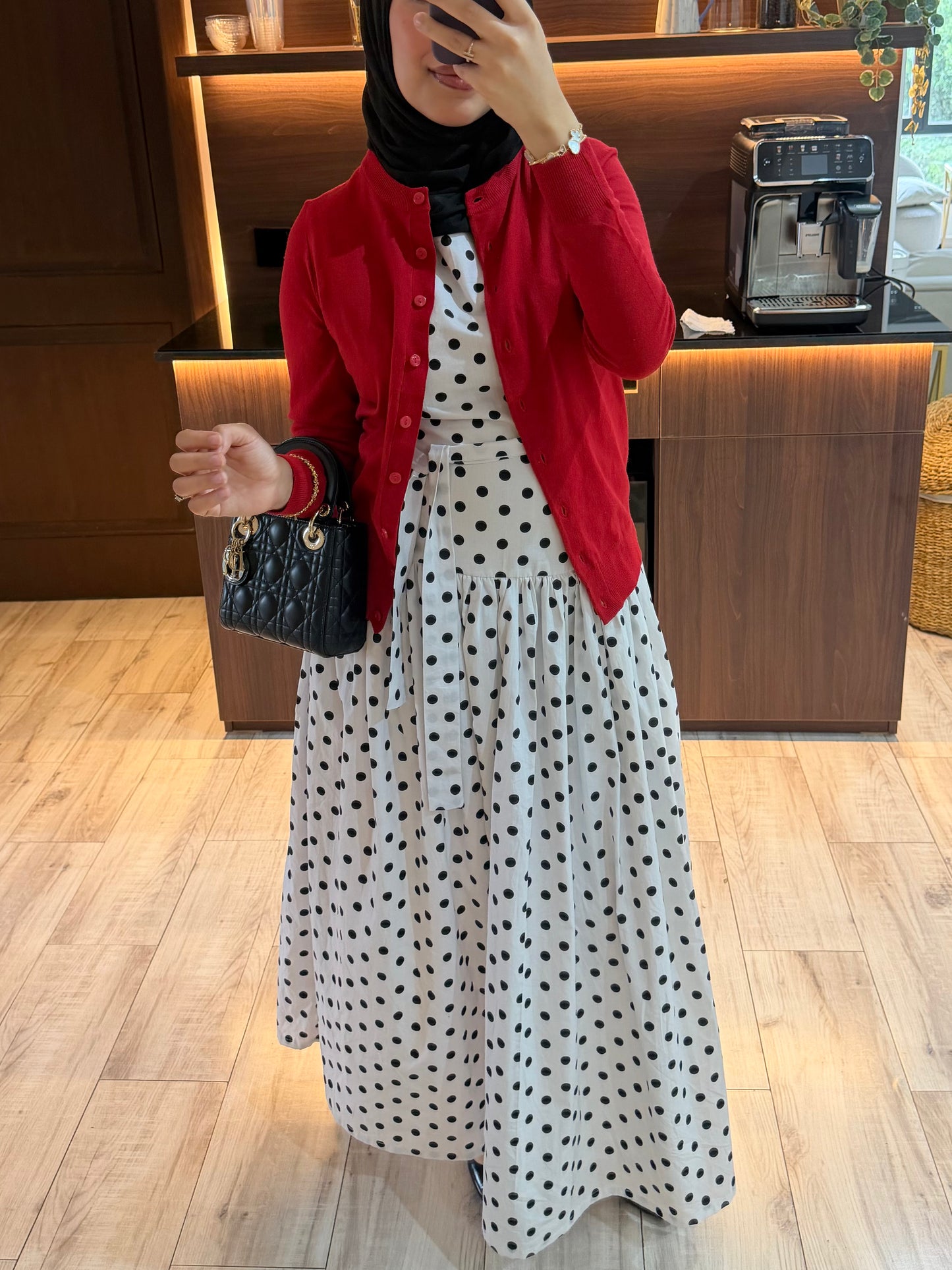 Polka-dot dress