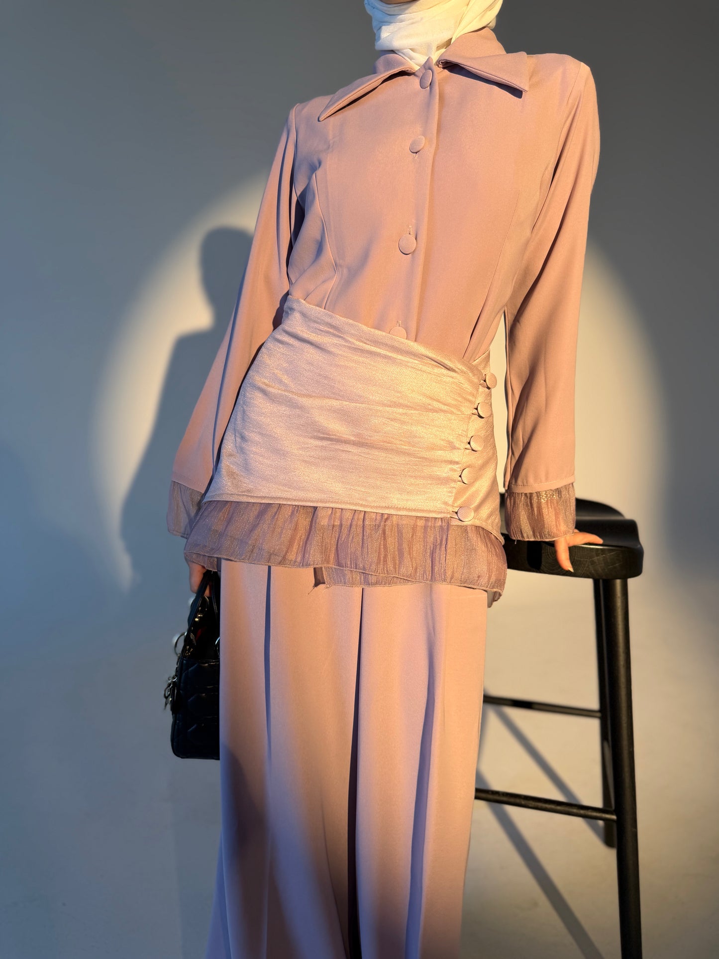 Shimmer ruffle set