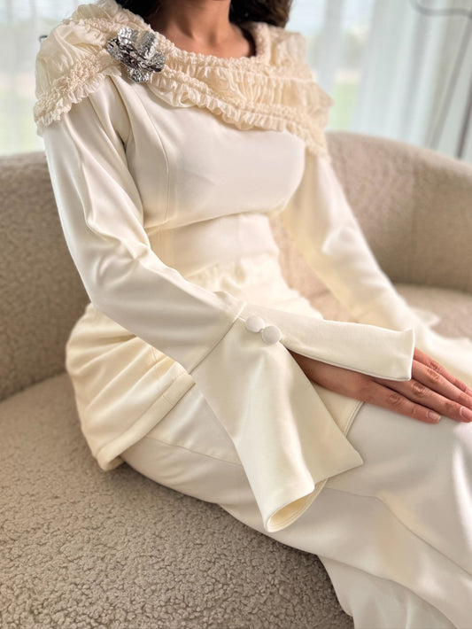Ivory Ruche set