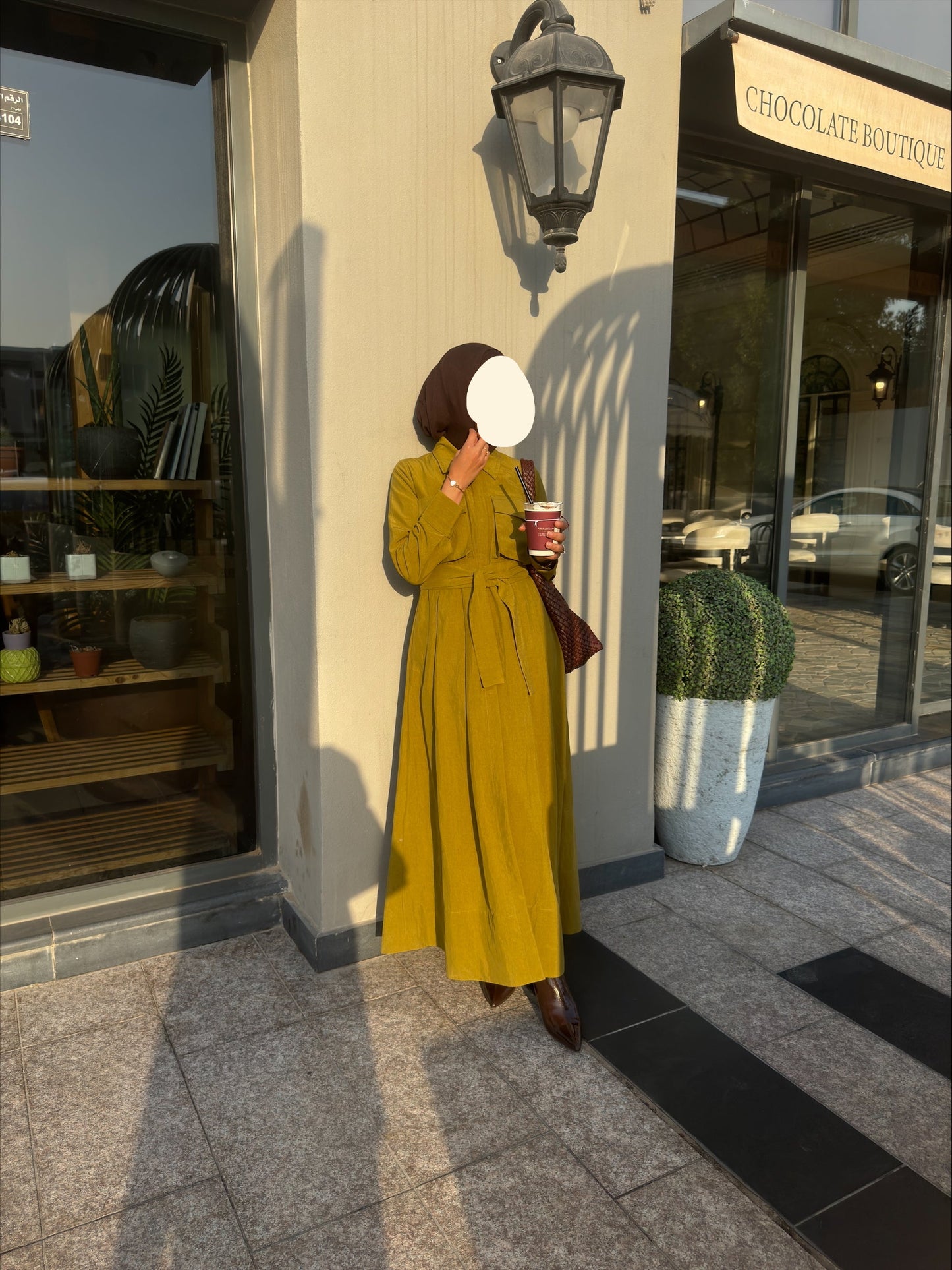 A-line Pockets Dress with Belt