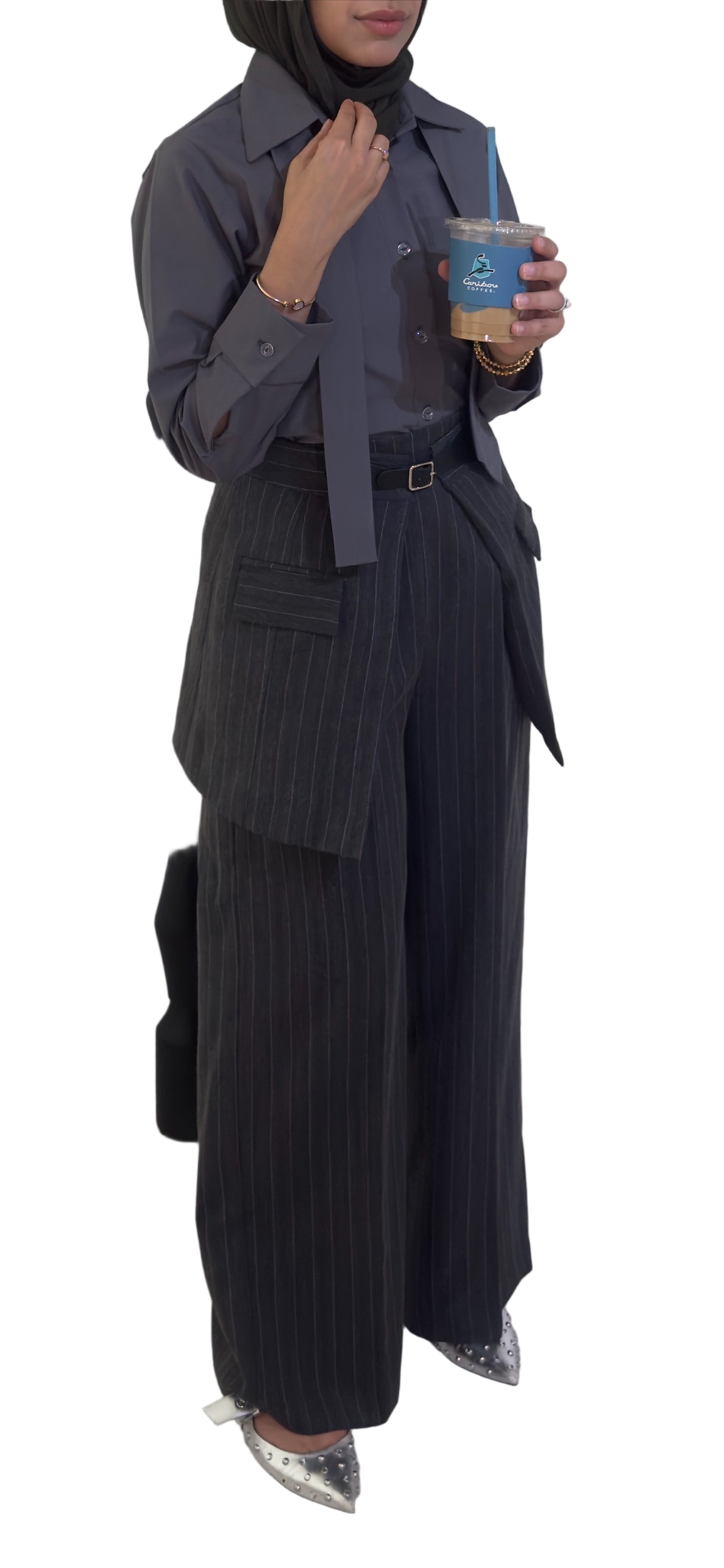 Cinched Blouse with Tie
